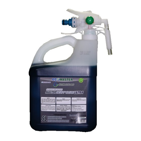 Master Heavy Clean Ultra na embalagem Easy 2 Dose